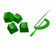 Razer PBT Keycap + Coiled Cable Green - 682377 - zdjęcie 1
